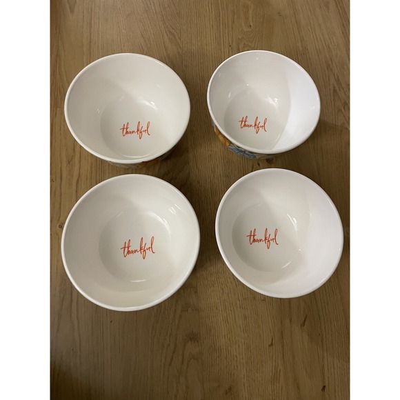 Royal Norfolk Other - AUTUMN BOWL SET OF 4 THANKSGIVING FALL ROYAL NORFOLK CEREAL-SOUP MICROWAVE SAFE